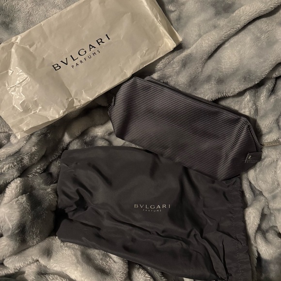 Bulgari Black Textured Pouch - Picture 2 of 7